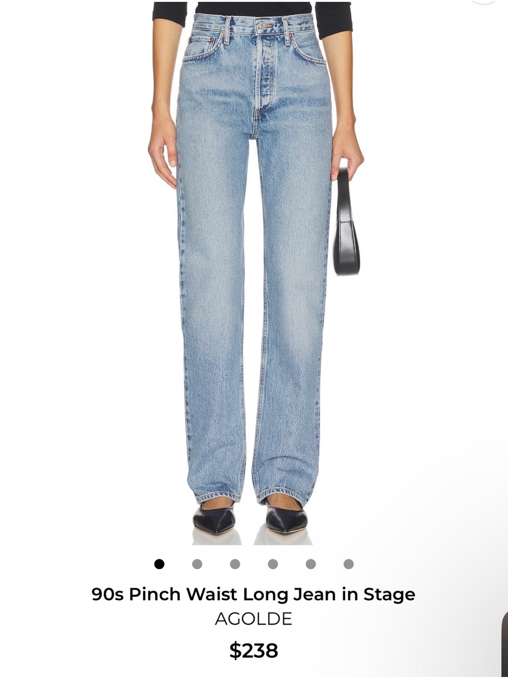 AGOLDE 90s Pinch Waist Jean (26) $238 retail